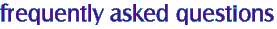 frequently asked questions